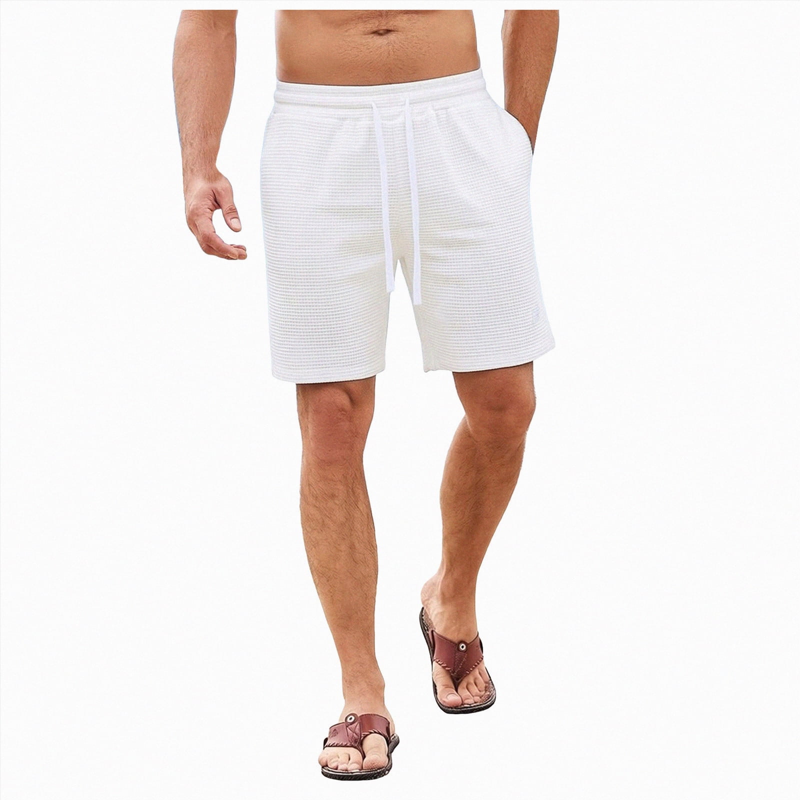 KPOPLK Chino Shorts Men 5.5 Inch - Mens Shorts Casual with Drawstring ...