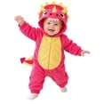 thumbnail image 1 of KPOPLK Dino Infant Romper Hooded Outfit Unisex Halloween Bodysuit Long Sleeve Zipper Jumpsuit Bodysuit for 3 6 9 Months(Hot Pink,1-3 Months), 1 of 8