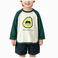 thumbnail image 1 of KPOPLK Fall T-Shirts for Kids Girl 1T 2T 3T 4T 5T Long Sleeve Crewneck Tee Top Toddler Girls Lounge Cute Clothes Dark Green,Size 7-8 Years, 1 of 8
