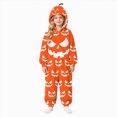 thumbnail image 1 of KPOPLK Family Matching Pajamas Novelty Halloween Onesie Xmas PJs Kids Soft and Cozy Flannel Jumpsuit for Holiday Party,Size 13-14 Years, 1 of 5