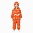 thumbnail image 1 of KPOPLK Family Matching Pajamas Novelty Halloween Onesie Xmas PJs Kids Soft and Cozy Flannel Jumpsuit for Holiday Party,Size 4-5 Years, 1 of 5
