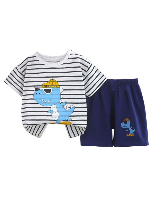 Fashion-forward Toddler Outfit Patchwork Denim Short Sleeve Jacket Top + Casual Chino Shorts boys summer clothes 12 18 months(5-6 Years,Black)