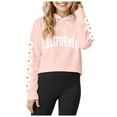 thumbnail image 1 of KPOPLK Fleece Hoodie, Hooded Sweatshirt for Boys, Pullover Sweatshirt(9-10 Y,Pink), 1 of 6