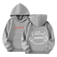 thumbnail image 1 of KPOPLK Fleece Pullover Hoodie Little Kid to Big Kid Sizes (4-18-74)(9-10 Years,Grey), 1 of 7
