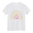 thumbnail image 1 of KPOPLK Girl's Graphic Tees Crewneck Summer T Shirt Tops Cute Clothes Short Sleeve Regular Fit Casual Shirt for Girls Size 10-11 Years,White, 1 of 7