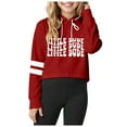 thumbnail image 1 of KPOPLK Girls Casual Hoodie Long Sleeve Lightweight Hooded Sweatshirt Pullover Tops(9-10 Y,Red), 1 of 6
