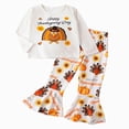 thumbnail image 1 of KPOPLK Girls Clothes Little Girl Outfits Fall WInter Long Sleeve Flare Pants Set for 4T 5T 6T 7T Girl Clothing Set,Size 4-5 Years, 1 of 9
