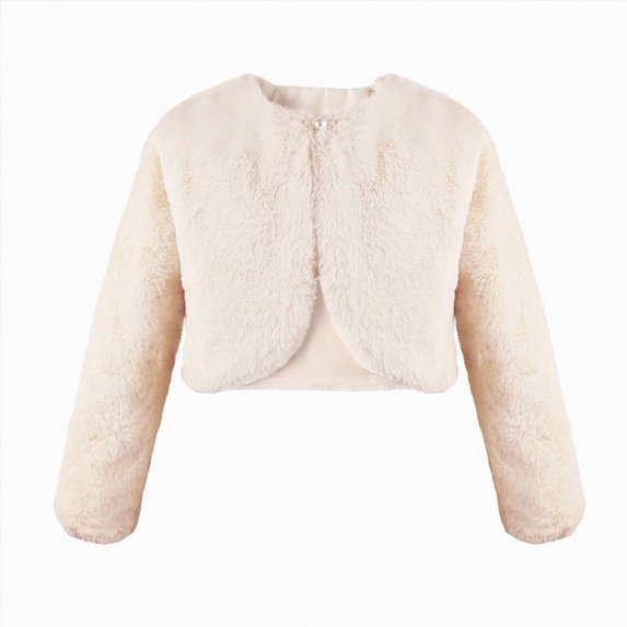 KPOPLK Girls' Cropped Long Sleeve Knitted Cardigan Fall Winter Button Closure Kids' Shrug Sweater Jacket Outwear Yellow Size 1-3 Years