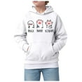 thumbnail image 1 of KPOPLK Girls Graphic Hoodies Size 4-32 Years Long Sleeve Cartoon Print Pullover Hooded Sweatshirt Cute Casual Tops for Girl(10-11 Years,White), 1 of 4