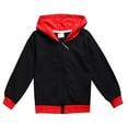 thumbnail image 1 of KPOPLK Girls Hoodie, Kids Hoodies 5-47, Sweatshirt, Zip Up Hoodie(120,Black), 1 of 6