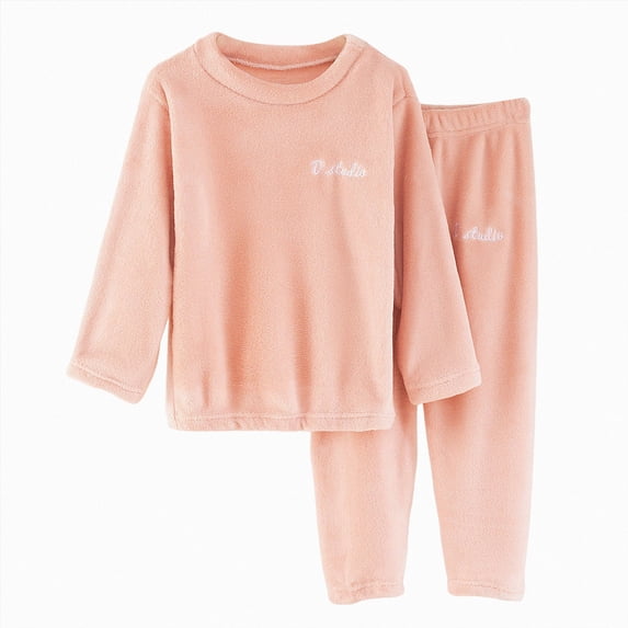 KPOPLK Girls Pajamas Sets 2PCS Summer Pajama Sleepwear Kids Pjs Clothes Short Sleeve for Teen Girl Size 11-12 Years,Pink
