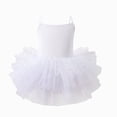 thumbnail image 1 of KPOPLK Girls Toddler Ballet Tutu Skirt Leotards V Neck Camisole Dress Dance Outfit Ballerina Gradient(White&5,3-4 Years), 1 of 4