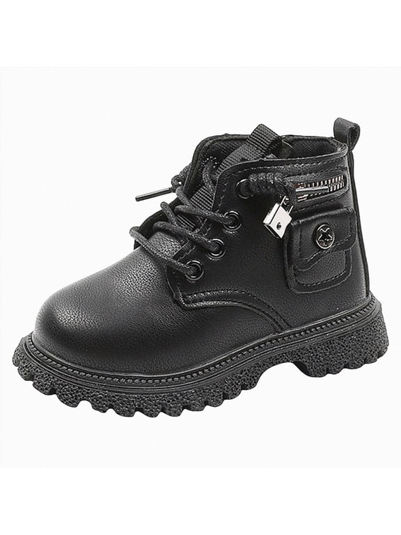 Girls Toddler Knot Ankle Boots Low Chunky Heel Cute Dress Booties Little Big Kid(9,Black)