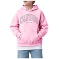 thumbnail image 1 of KPOPLK Girls Zip Up Hoodies Tie Dye Printed Cotton Zipper Sweatshirts Hooded for Toddler Kids(8-9 Years,Pink), 1 of 4