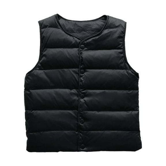 KPOPLK Girls and Toddlers' Heavyweight Hooded Puffer Coat, Water-Resistant(5-6 Years,Black)