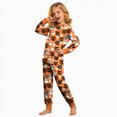 thumbnail image 1 of KPOPLK Halloween Pajamas Kid Girls Clothes Long Sleeve 2Pcs Tee/Pants Pjs Set Toddler Holiday Sleepwear Outfits,Size 6-7 Years, 1 of 9