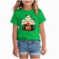 thumbnail image 1 of KPOPLK Halloween Shirts for Girl: Cute Ghost Shirt Halloween T-Shirt Kids Spooky Season Short Sleeve Tee Tops,Size 12-13 Years, 1 of 5