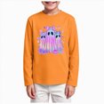 thumbnail image 1 of KPOPLK Halloween T-Shirt for Kids Funny Pattern Long Sleeve Ghost Graphic Tee Tops for Girls Boys(11-12 Years,Orange), 1 of 5