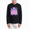 thumbnail image 1 of KPOPLK Halloween T-Shirt for Kids Funny Pattern Long Sleeve Ghost Graphic Tee Tops for Girls Boys(9-10 Years,Black), 1 of 5
