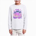 thumbnail image 1 of KPOPLK Halloween T-Shirt for Kids Funny Pattern Long Sleeve Ghost Graphic Tee Tops for Girls Boys(9-10 Years,White), 1 of 5
