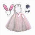 thumbnail image 1 of KPOPLK Halloween Toddler Kids Animal Performance Girls Mesh Tulles Dress with Hair Hoop Beast Clothes Dress up Outfits,Size 7-8Years, 1 of 6