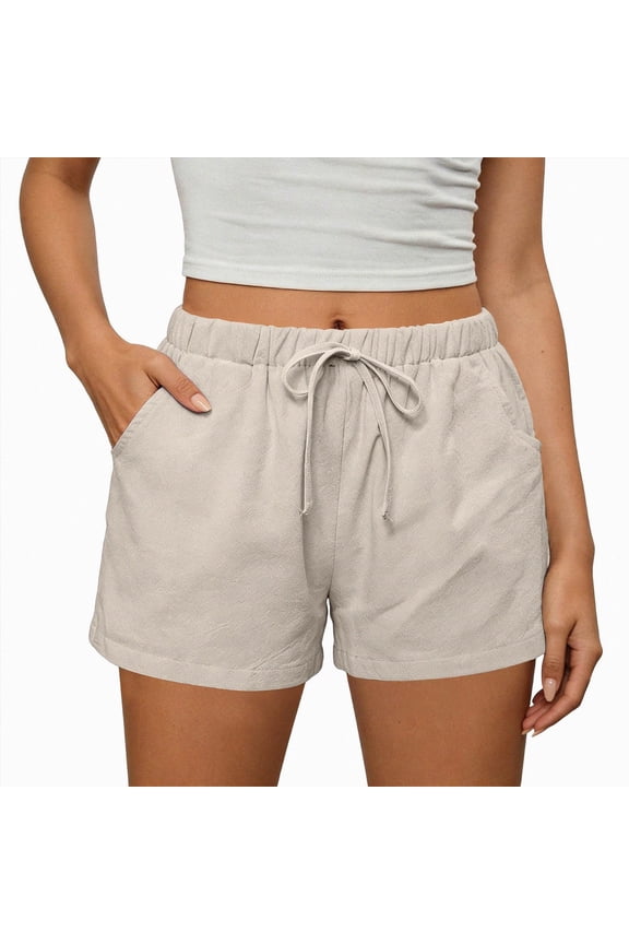 Hight Waisted Split Running Shorts for Women 4" - Comfy Quick Dry Workout Athletic Shorts Gym Track Shorts Size S,Khaki