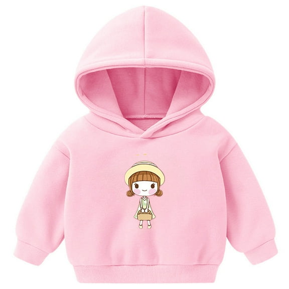 KPOPLK Hoodie for Boys & Teens Hooded Sweatshirt Warm Anime Pikachu Sweater(2-3 Years,Pink)