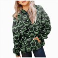 thumbnail image 1 of KPOPLK Hoodies for Teen Girls Long Sleeve Cute Halloween Sweatshirts Hooded Graphic Print Sweatshirt Preppy Clothes Fall Winter Orange,Size 11-12 Years, 1 of 6