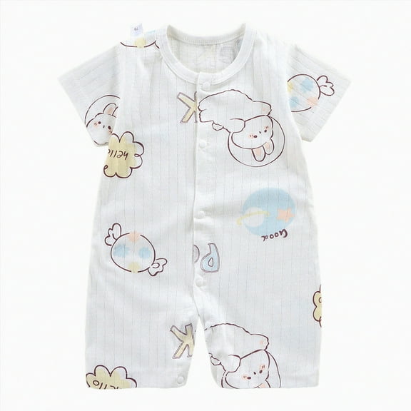 KPOPLK Baby Boy Golf Outfit Crew Neck Embroidery Golf Cart Romper Jumpsuit Patchwork Long Sleeve One Piece Playsuit(Beige,12-18 Months)