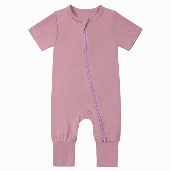 KPOPLK Baby Boy Golf Outfit Crew Neck Embroidery Golf Cart Romper Jumpsuit Patchwork Long Sleeve One Piece Playsuit(Purple,0-3 Months)