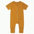 thumbnail image 1 of KPOPLK Baby Boy Golf Outfit Crew Neck Embroidery Golf Cart Romper Jumpsuit Patchwork Long Sleeve One Piece Playsuit(Yellow,0-3 Months), 1 of 9
