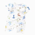 thumbnail image 1 of KPOPLK Infant Baby Boys Summer Romper Pajama Car Print Jumpsuit Toddler Newborn Boy Bodysuit Playsuit PJM Sleepwear 6 12 18 24 Months Size 18-24 Months,Light Blue, 1 of 4