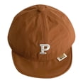thumbnail image 1 of KPOPLK Infant Boys Baseball Hats Toddler Boy Caps Baby Boy Letter Print Sun Hats for Summer Adjustable Hat 6Months-2 Years(One Size,Brown), 1 of 4