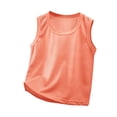 thumbnail image 1 of KPOPLK Infant Boys Tank Tops Summer Athletic Sleeveless Crew Neck Shirts Kids Tank Tops for Teen 3 6 9 12 Months 2T 3T 4T 5T Size 18-24 Months,Orange, 1 of 3