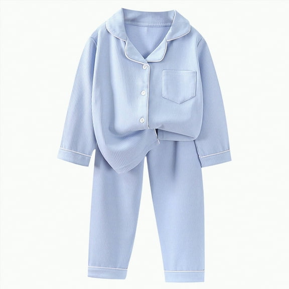 KPOPLK Kids Junior Boys Girls Animal Truck Rabbit Character Cotton Pajamas Set(Style1,3-4 Years)