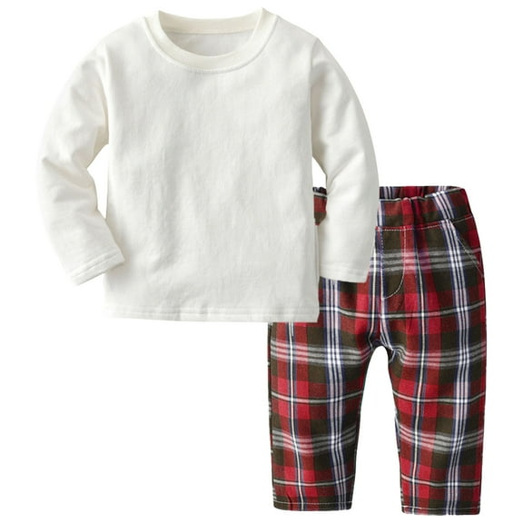 KPOPLK Kid Toddler Girls Clothes Cat Face Print Crewneck Long Sleeve Top   Cat Face Print Pants Clothing Set(4-5 Years,Red)