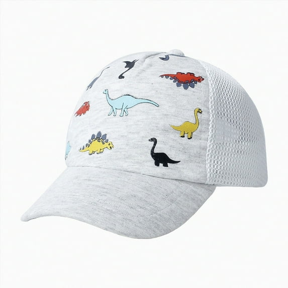 KPOPLK Kids Baseball Cap Toddler Sun Hat Adjustable Summer Beach Girls Boys Caps(3-5 Years,White)