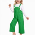 thumbnail image 1 of KPOPLK Kids Bib Overalls Boys Girls Adjustable Straps Solid Color Jumpsuit Durable Work Coverall 3-15 Years,Size 13-14 Years, 1 of 4