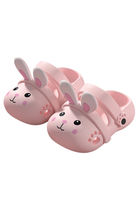 Kids Boys Girls Cartoon Clogs Slippers Toddler Slip On Lightweight Beach Pool Sandals Size 11,Pink