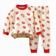 thumbnail image 1 of KPOPLK Kids Cute Pajama Sets Toddler Baby Boy Girl Cartoon Print Sleepwear Winter Pjs Nighty Clothes Size 4-5 Years,Red, 1 of 4