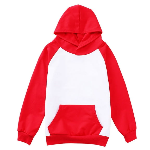 KPOPLK Kids Dinosaur Hoodies for Boys Girls Pullover Hooded Toddler Sweatshirt(13-14 Years,Red)
