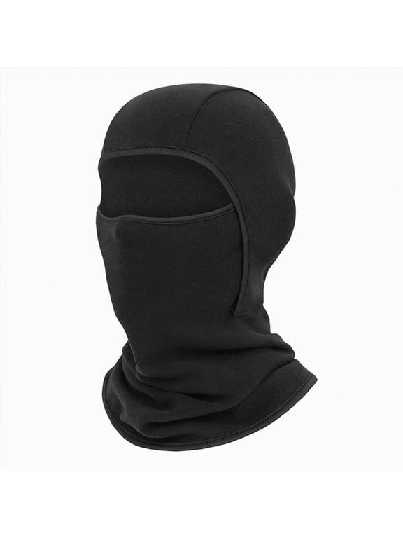 Kids Girls Winter Ski Face Youth Balaclava Warmer Hooded Windproof Neck Gaiter 8 12 Years(One Size,Black)
