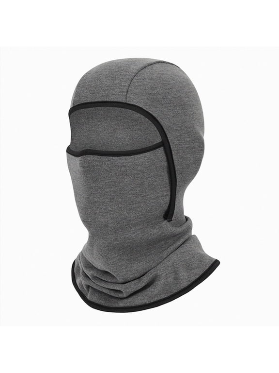 Kids Girls Winter Ski Face Youth Balaclava Warmer Hooded Windproof Neck Gaiter 8 12 Years(One Size,Dark Gray)