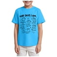 thumbnail image 1 of KPOPLK Kids Graphic Tee for Boys 3-12 Short Sleeve T Shirt Crewneck Top Summer Cotton Shirt with Print Size 2-3 Years,Sky Blue, 1 of 4