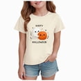 thumbnail image 1 of KPOPLK Kids Halloween T-Shirts Girls Pumpkin Tops Short Sleeve Shirt Trendy Casual Tee Comfortable Basic Lovely Shirt,Size 5-6 Years, 1 of 6
