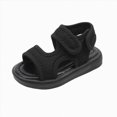 thumbnail image 1 of KPOPLK Kids Sandals Boys Summer Outdoor Non-slip Athletic Sandals Open Toe Adjustable Sport Sandal Lightweight Beach Shower Shoes for Toddler/Little Kid Size 7.5,Black, 1 of 5