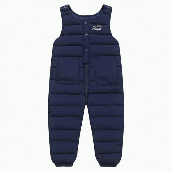 KPOPLK Kids Snow Ski Pants Hiking Boys Girls Outdoor Waterproof Windproof Fleece Warm Snowboard Pants(12-18 Months,s4-Navy)