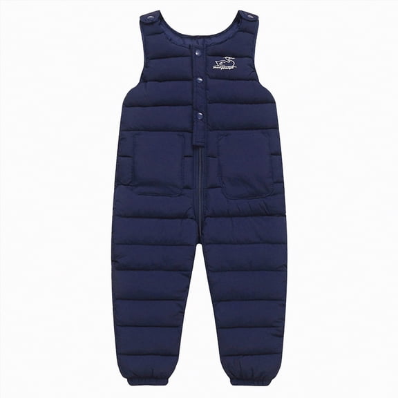 KPOPLK Kids Snow Ski Pants Hiking Boys Girls Outdoor Waterproof Windproof Fleece Warm Snowboard Pants(12-18 Months,s4-Navy)