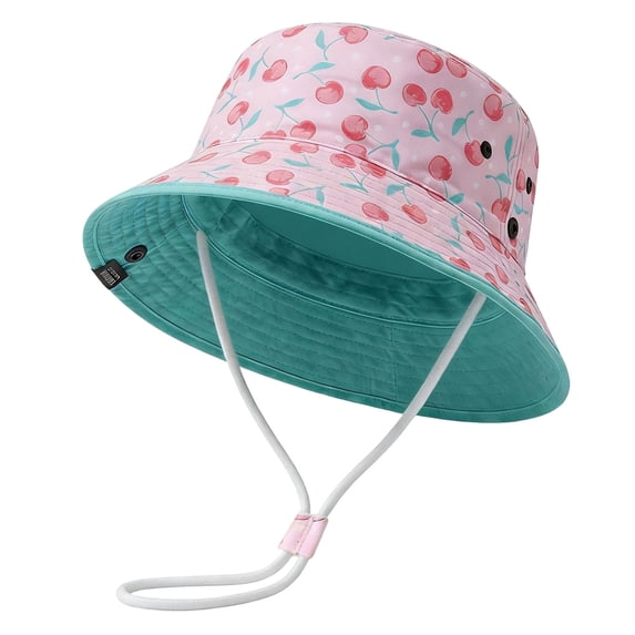 KPOPLK Kids Sun Hat UPF 50+ Toddler Summer Bucket Hat Outdoor Fishing Safari for Boys Girls Age 0-6 Years(3-8 Years,Mint Green)
