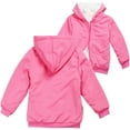 thumbnail image 1 of KPOPLK Kids Zip-Up Hoodie Girls Boys UPF82+ Sun Protection Jacket Hooded Cooling Shirt(13-14 Years,Hot Pink), 1 of 5